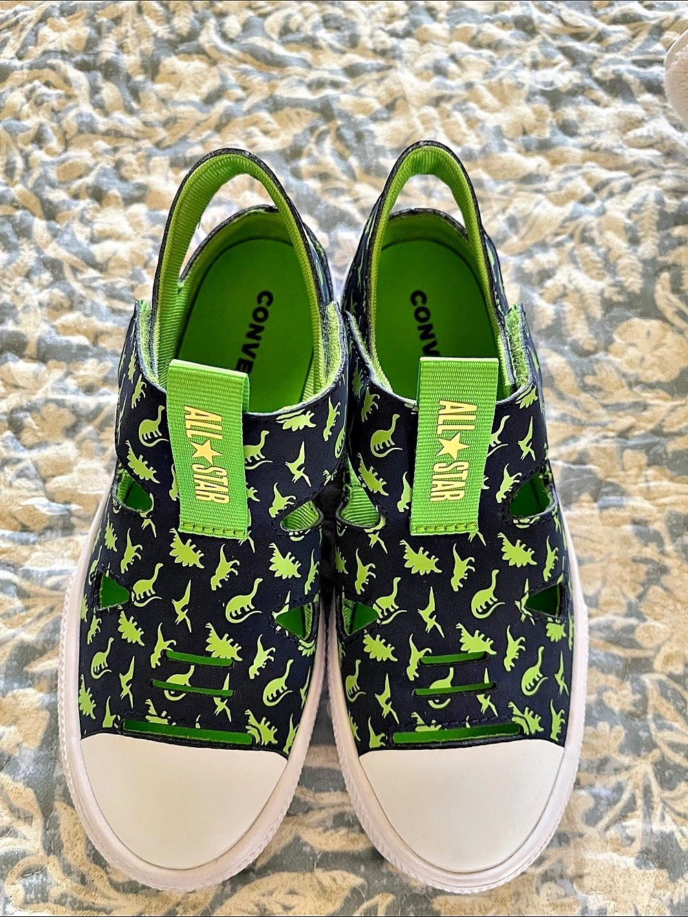 Converse Chuck Taylor All Star Dinosaur Print Sneakers Boys/Girls US 2, Brand Ne
